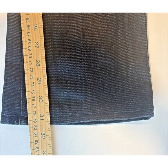 7 For All Mankind Women Jeans Blue Size 27 Bootcut Flare Dark Denim Low Rise - Picture 6 of 9